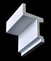 Preview: Licht 115 PU   11x6cm Stuckleiste für LED - modernes Design